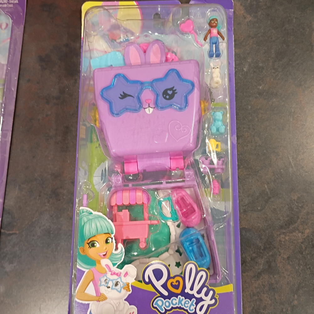 Polly Pocket Purple Bunny Carry Case Playset